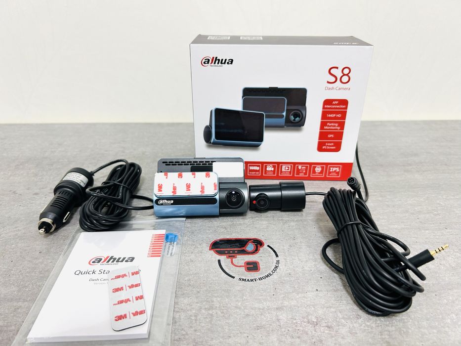 2 КАМЕРЫ GPS WiFi 8Мп Dahua авто регистратор автомобильный в машину