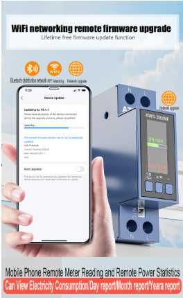 Disjuntor Medidor de Energia Wifi