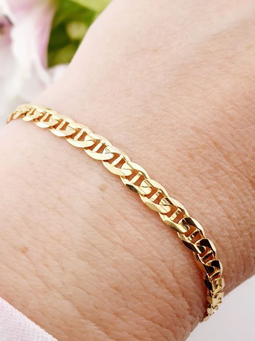 Złota, nowa bransoletka Gucci 585