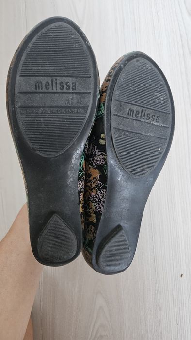 Buty baleriny melissa 38 mel czułenka czarne gumowe sandały meliski