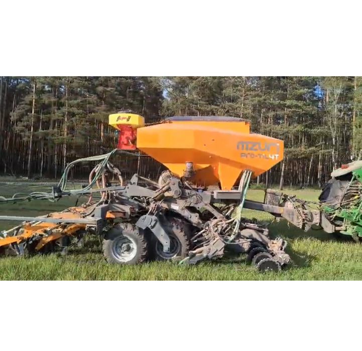 Siew MZURI Strip-till ładowarka oprysk prasowanie talerzowanie itp