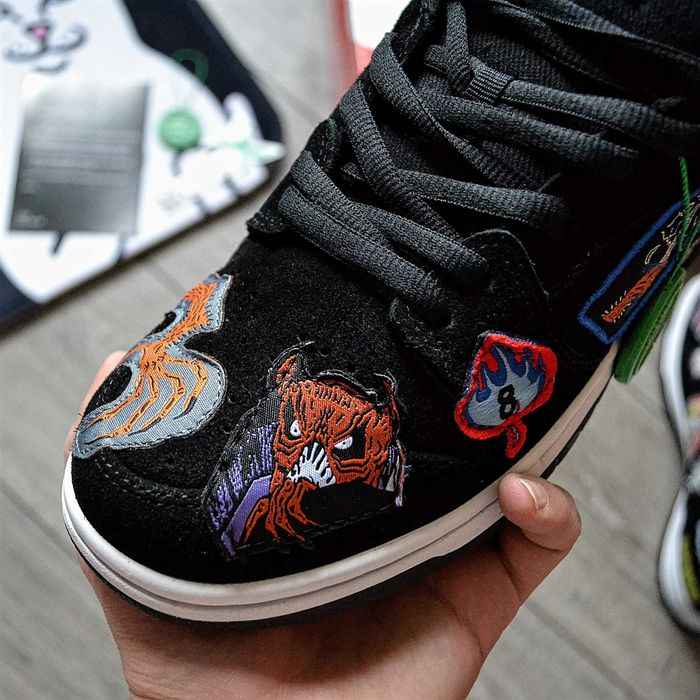 Чоловічі кросівки Nike Neckface x Dunk Low Pro SB "Black" Розміри 40-45