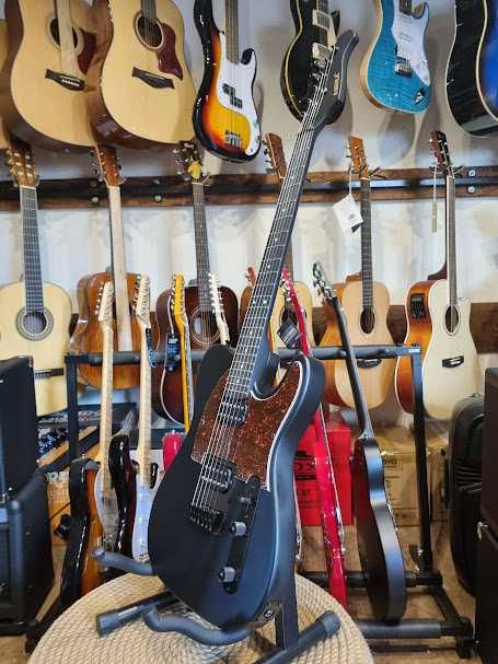 Satin Black Series Ambra Telecaster  gitara elektryczna 2xhumbucker