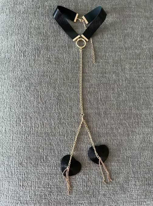 Choker z motywem serca
