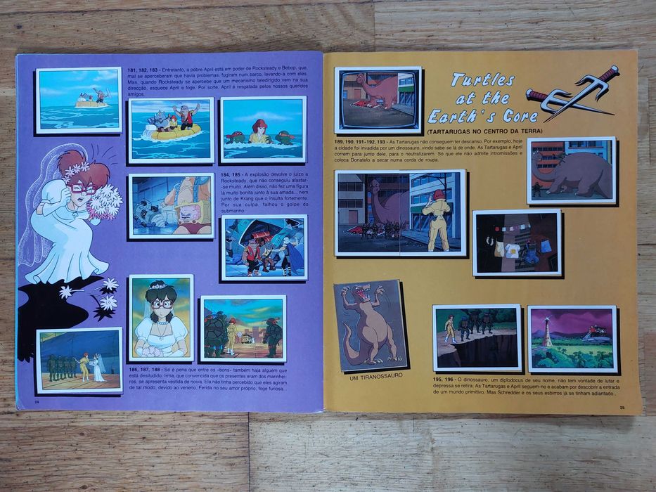 Caderneta de cromos "Turtles" - Completa
