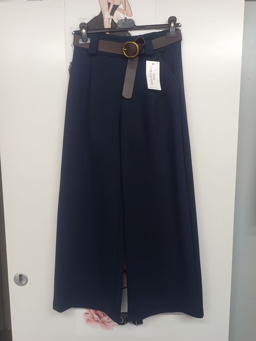 Spodnie damskie szeroka nogawka nowe wide leg szwedy bawełna hit viral style new hot Basic must have retro vintage premium nowe