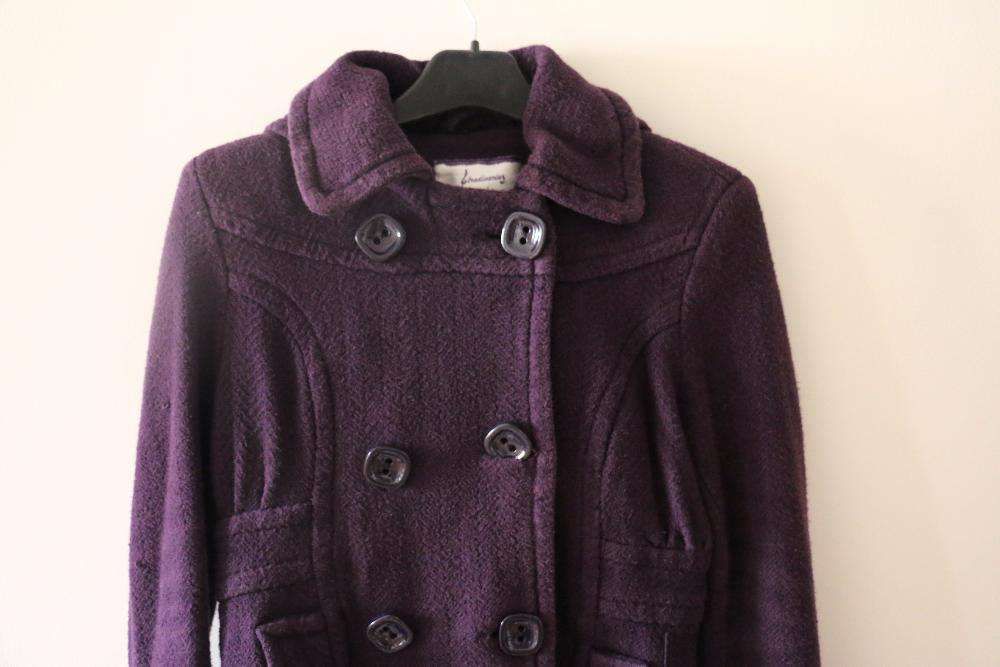 Stradivarius Purple Coat (Size: L)