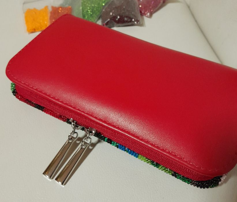 Гаманець, портмоне, кошельок вишитий бісером