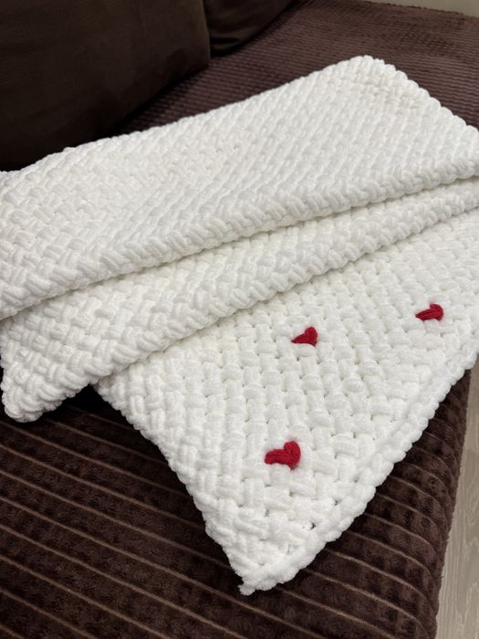 Плед ручної роботи з Alize puffy