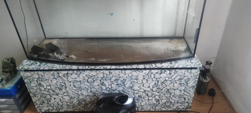 Akwarium panoramiczne 450 litrów szafka wzmacniana z profila