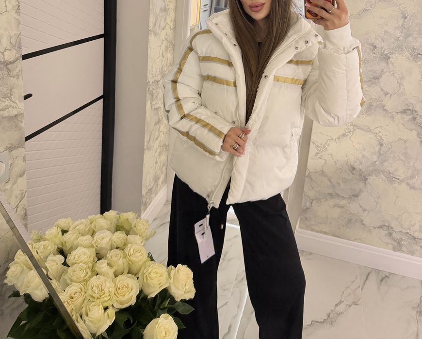 Белая курточка люкс бренд