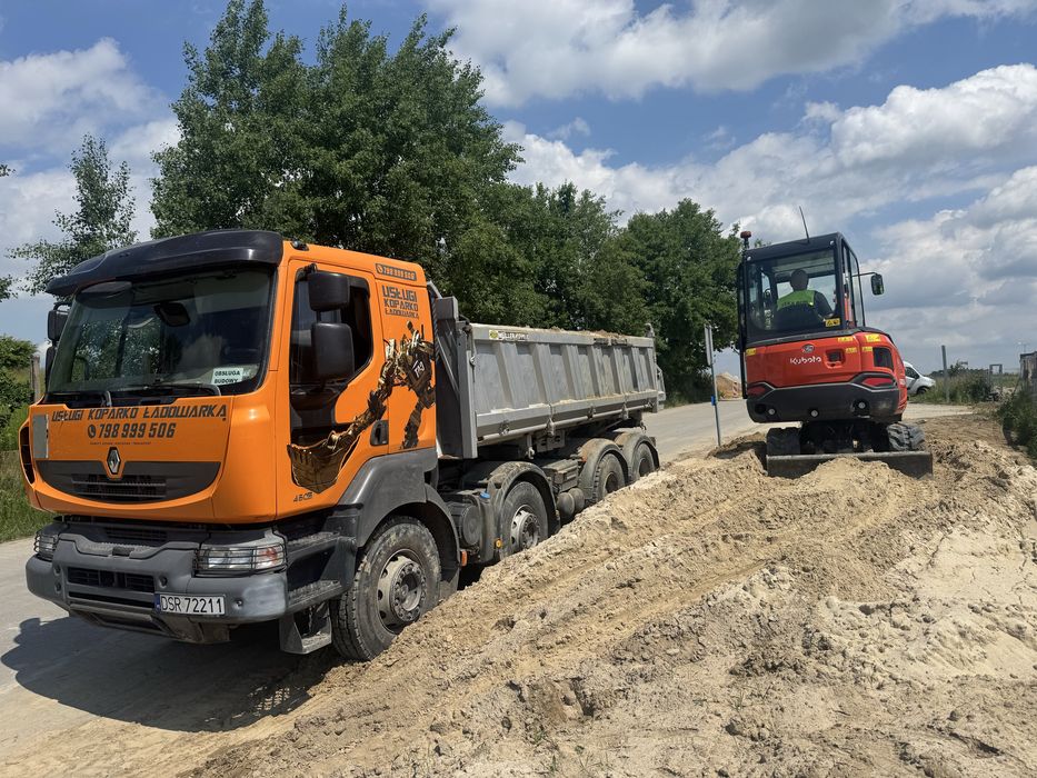 Usługi transportowe HDS. Transport i sprzedaz kruszyw.