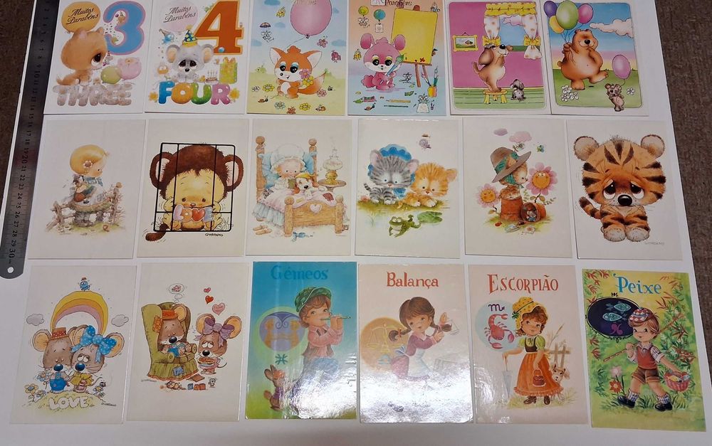 Postais ilustrados anos 80
