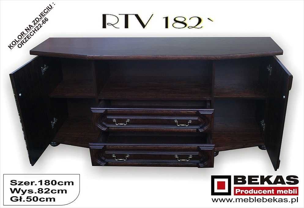 Prześliczny Dębowy Komplet Komoda RTv i Dwie Witryny Narożne Bekas