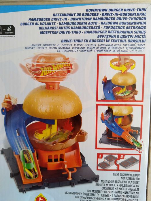 HIT Hot wheels rajdowa burgerownia HW + autko KURIER
