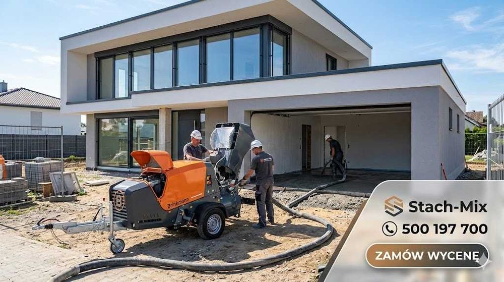 Posadzki , wylewki betonowe - miksokret