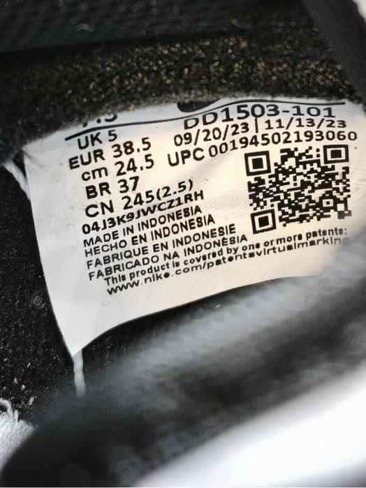 Кросівки жіночі NIKE Dunk Low Retro (Dd1503-101) оригінал, нові