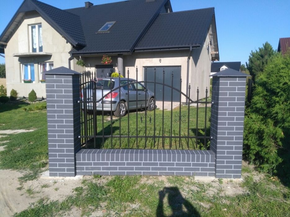 Ogrodzenia ala klinkier, słupki, murki