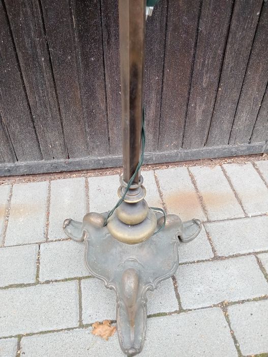 Lampa stojąca mosiądz.