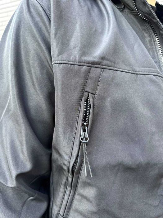 Куртка мужская весенняя с линзой. Фурнитура YKK. Черная S-XL