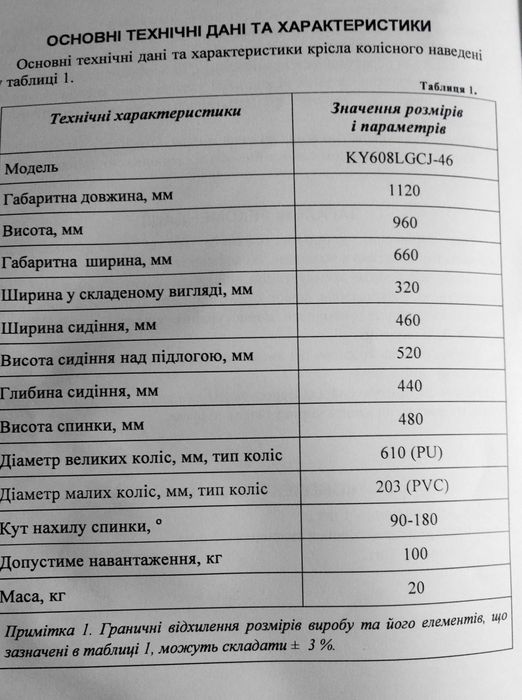 Кресло колесное новое