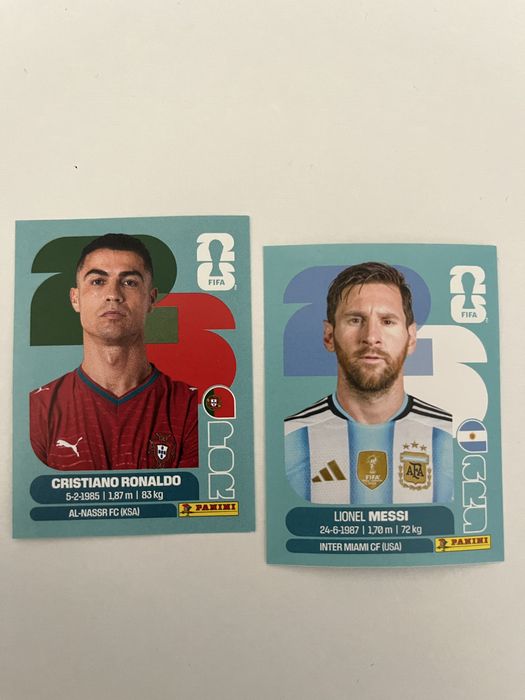 Cromo Ronaldo / Messi 50 euros