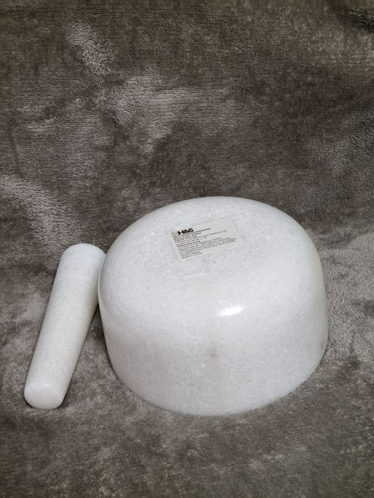 Moździerz 18cm naturalny kamień marmur
