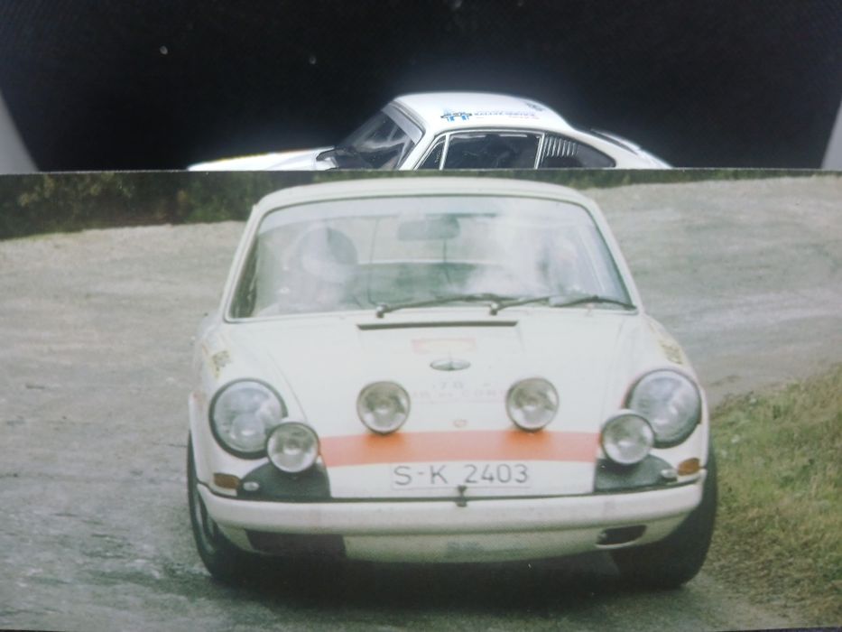 Miniatura  1/43 Porsche  911 R Larrousse vencedor do Tour de Corse 1969