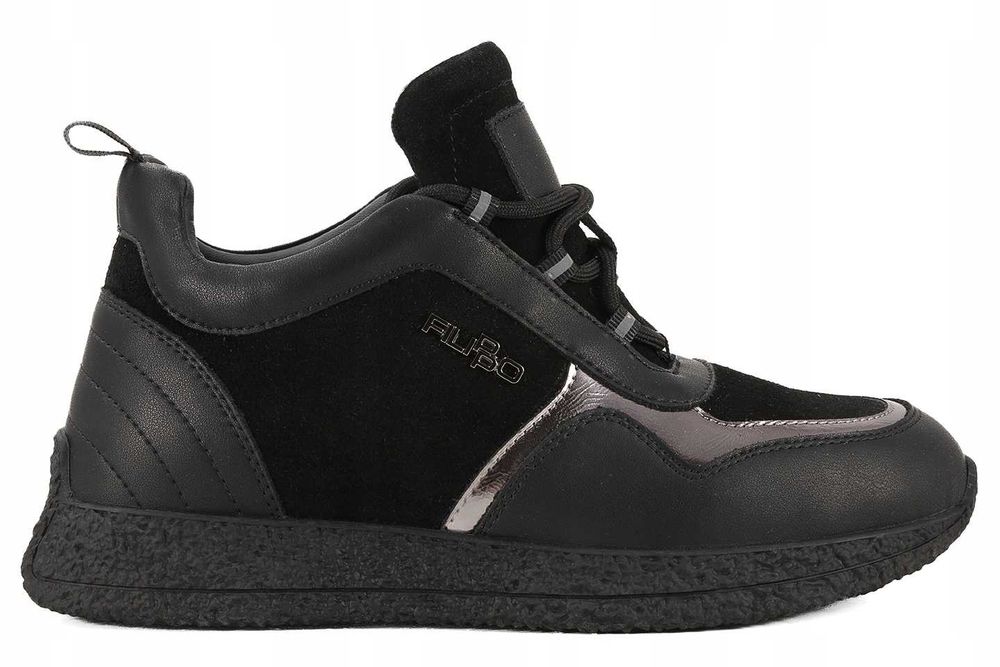 Skórzane BUTY/Sneakersy/Damskie/Przejściówki/Nowe/Czarne ''39'' Filippo
