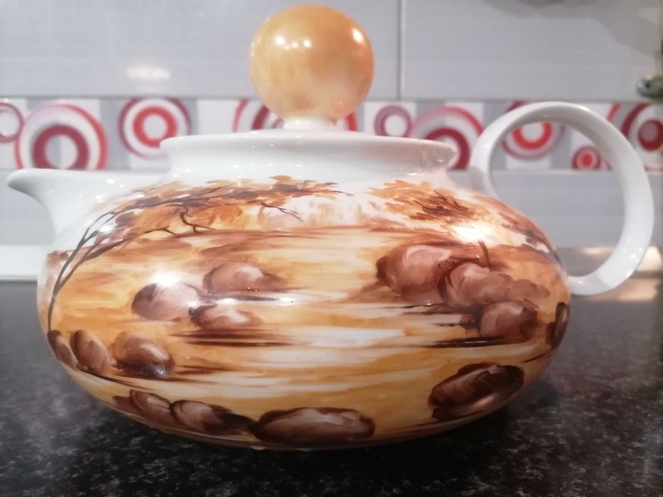 Bule de chá de porcelana Croq 2010