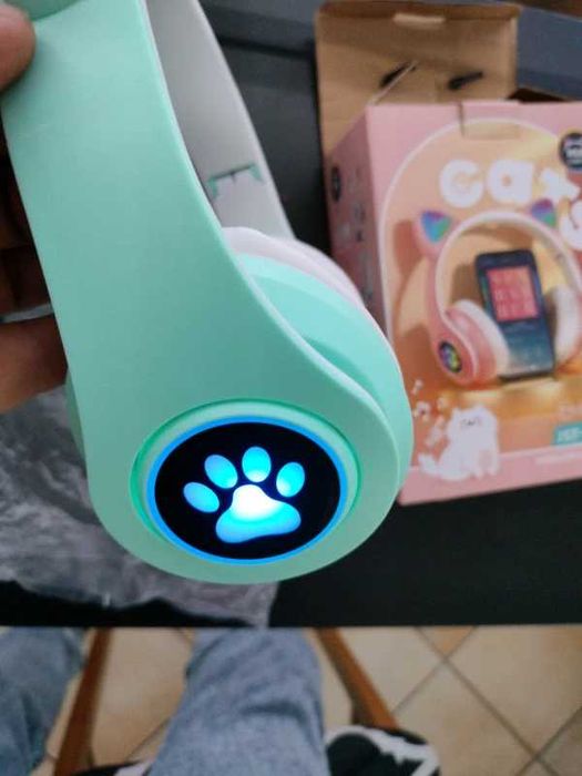 Słuchawki bluetooth Cat RGB