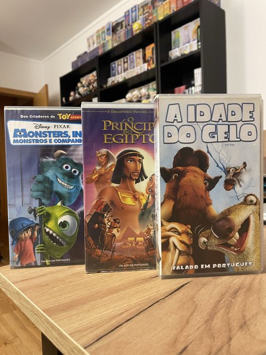 Conjunto filmes animacao vhs