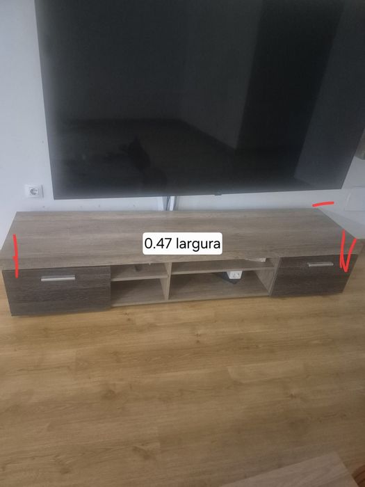 Movel  para tv castanho
