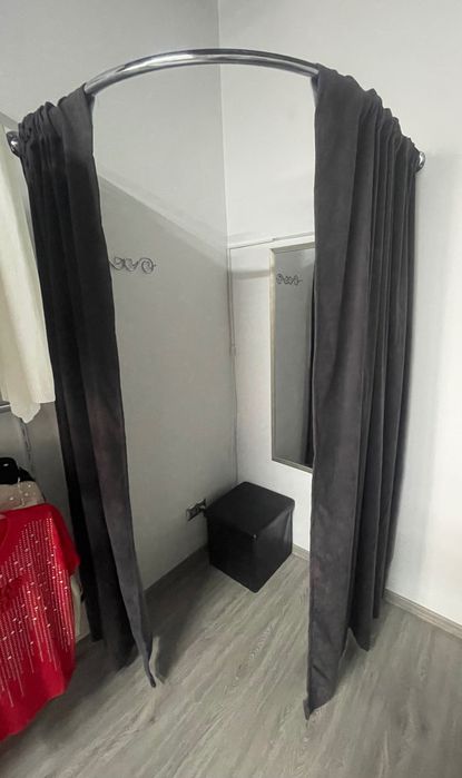 Примірочна кутова кругла 100/100