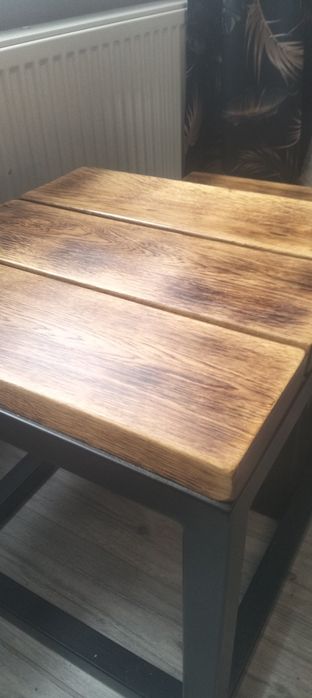 Stoliki loft opalany dąb