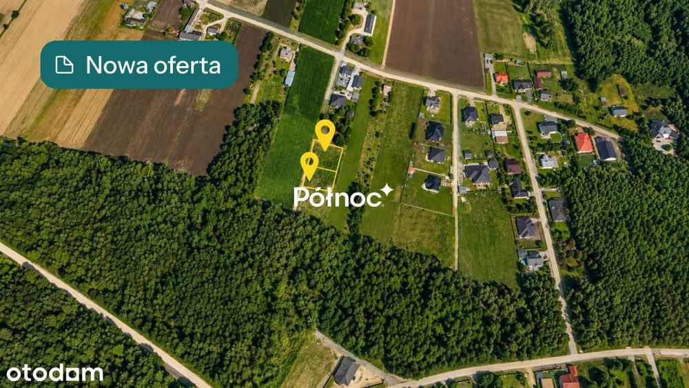 2 działki z MPZP 822m2 i 814m2– Łazy, gm. Łuków