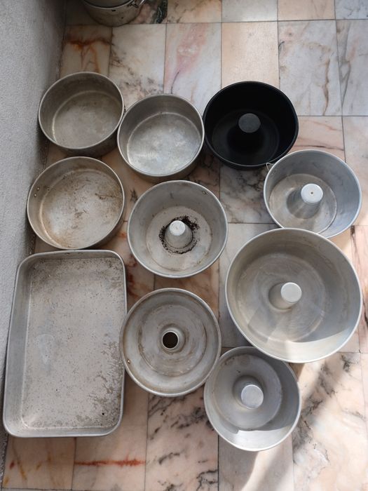 Lote de 10 formas/tabuleiro de cozinha