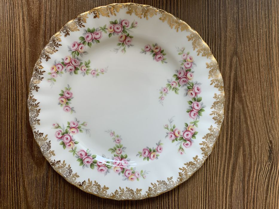 Royal Albert  Dimity Rose блюдце і десертна тарілка