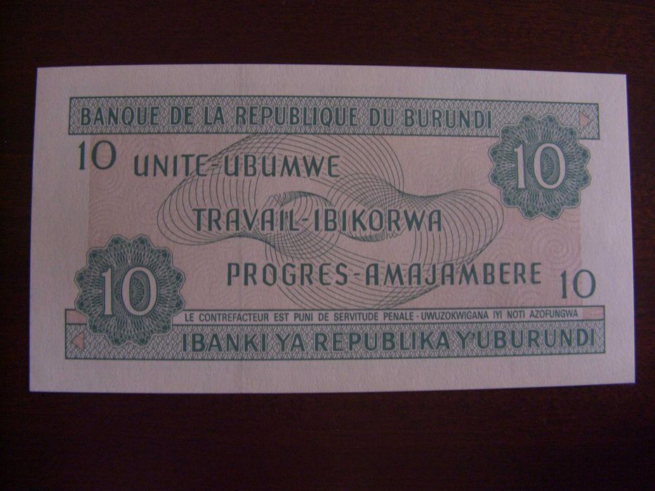 envelope - selos- nota - Burundi