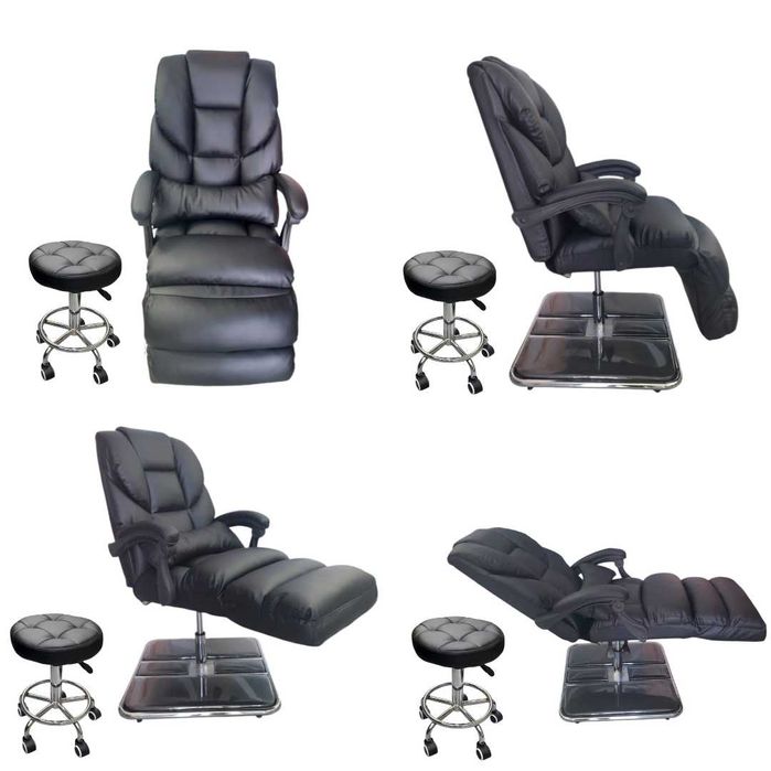 Poltrona de Estética/Beleza e Banco-NOVO E PROFISSIONAL(ROSA OU PRETO)