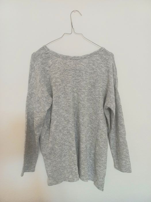 Camisola Cinza/Branco