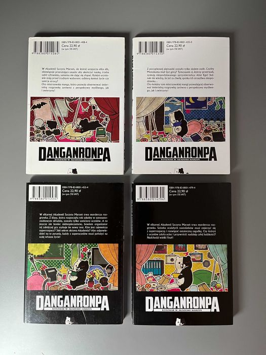mangi danganronpa tomy 1-4 cała seria