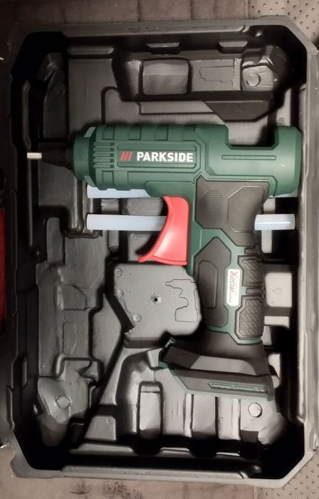 Pistola de cola quente bateria 20V Parkside
