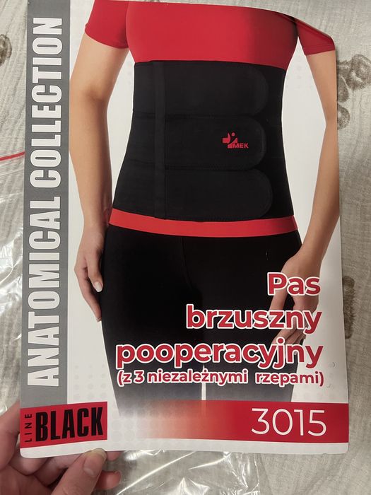 Pas brzuszny pooperacyjny z 3 niezależnymi rzepami