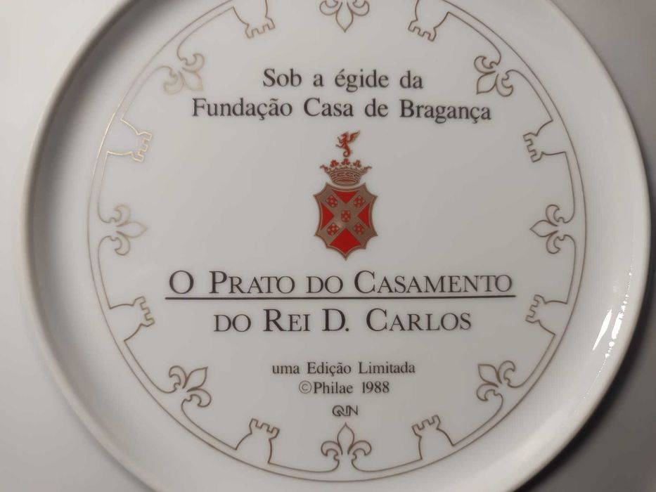 Prato Comemorativo – Casamento de D. Carlos I de Portugal