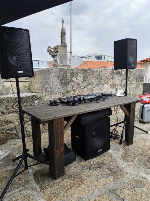 Colunas Ativas com subwoofer 18 kit completo