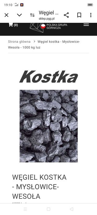 węgiel z kopalni Wesoła