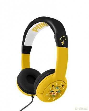 Słuchawki PIKACHU Premium nauszne, przewodowe, żółte