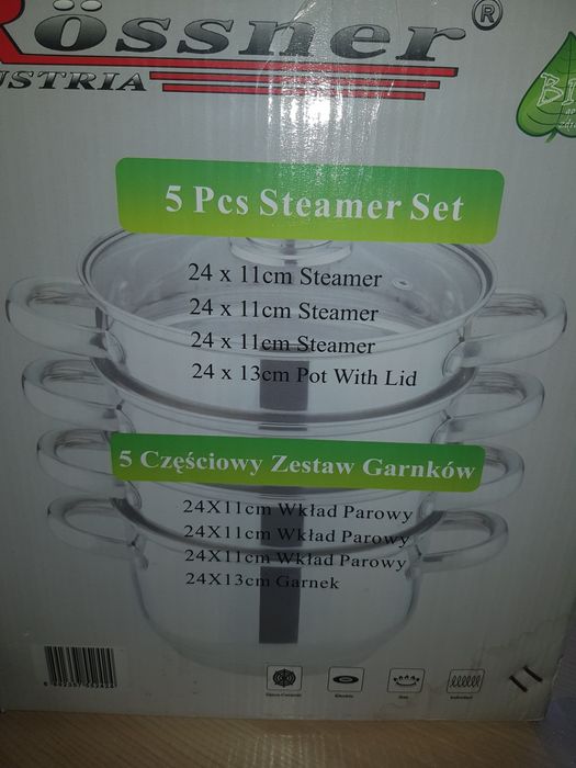 Ześtaw do gotowania na parze