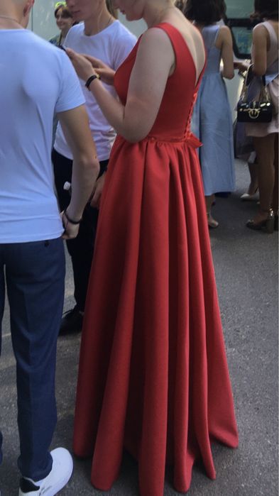 Сукня вечірня/випускна червона S-M